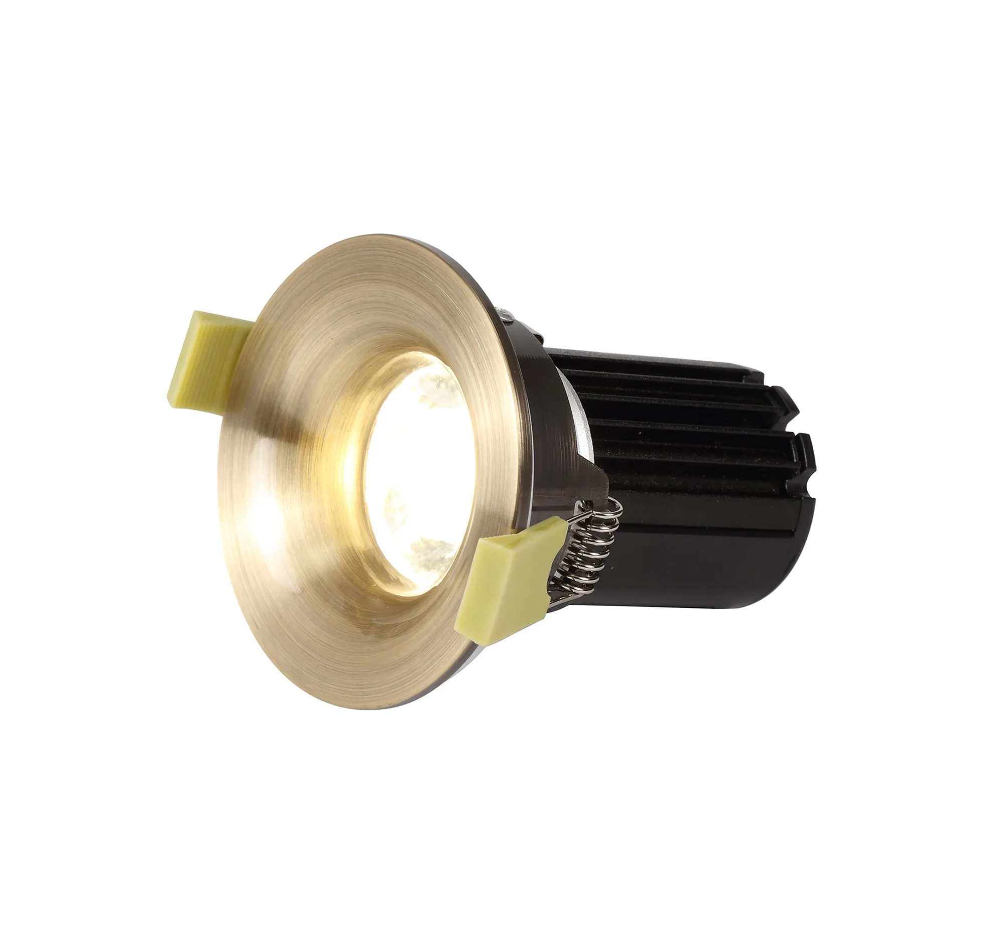 Bruve 10 Tridonic Powered 10W 2700K 710lm 36° CRI>90 LED Engine Antique Brass Fixed Round Recessed Downlight, Inner Glass cover, IP65 DM200792  Dlux Bruve 10 IP65